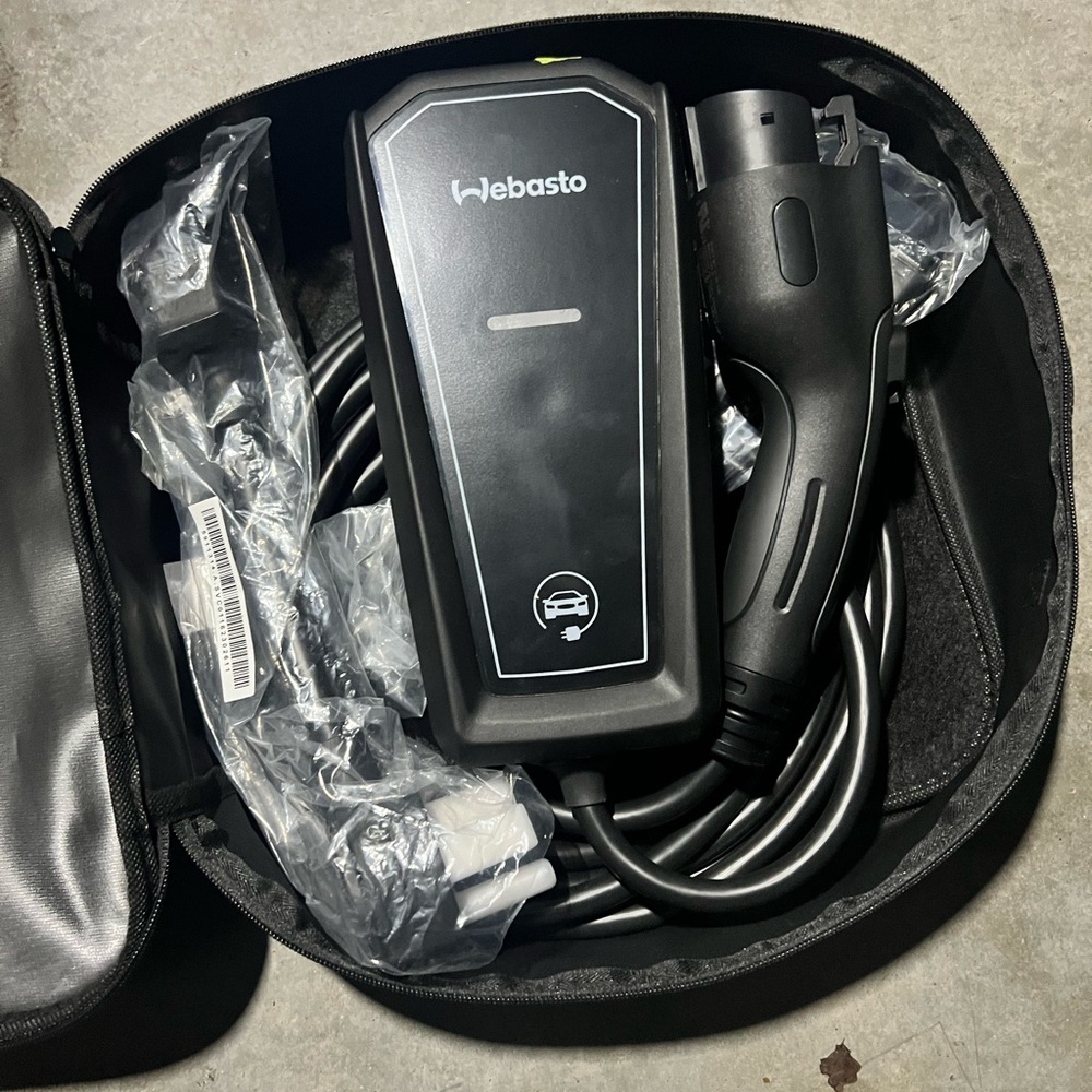 Black Electric Vehicle Charger